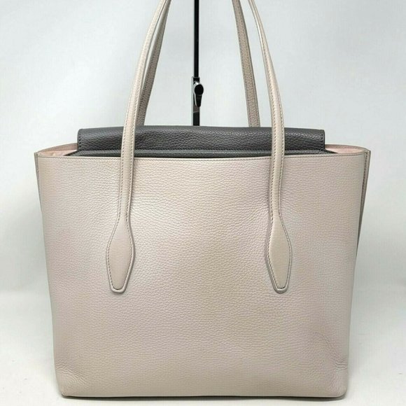 Auth Tods JOY Flap Leather Medium Tote - Picture 6 of 12